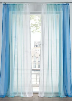 bonprix bonprix Muebles De Comedor·Cortinas Y Estores|Muebles De Sala De Estar·Cortinas De Salón>Cortinas de gasa ligera, también en tamaño extralargo (2 unidades) Azul