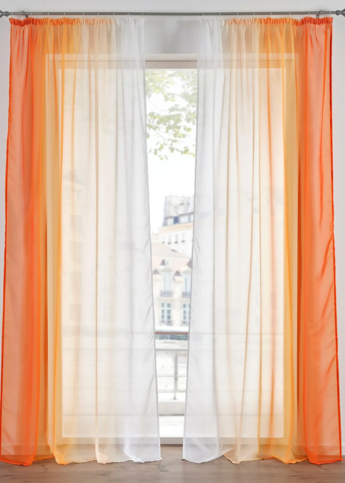 bonprix bonprix Cortinas de gasa ligera, también en tamaño extralargo (2 unidades)