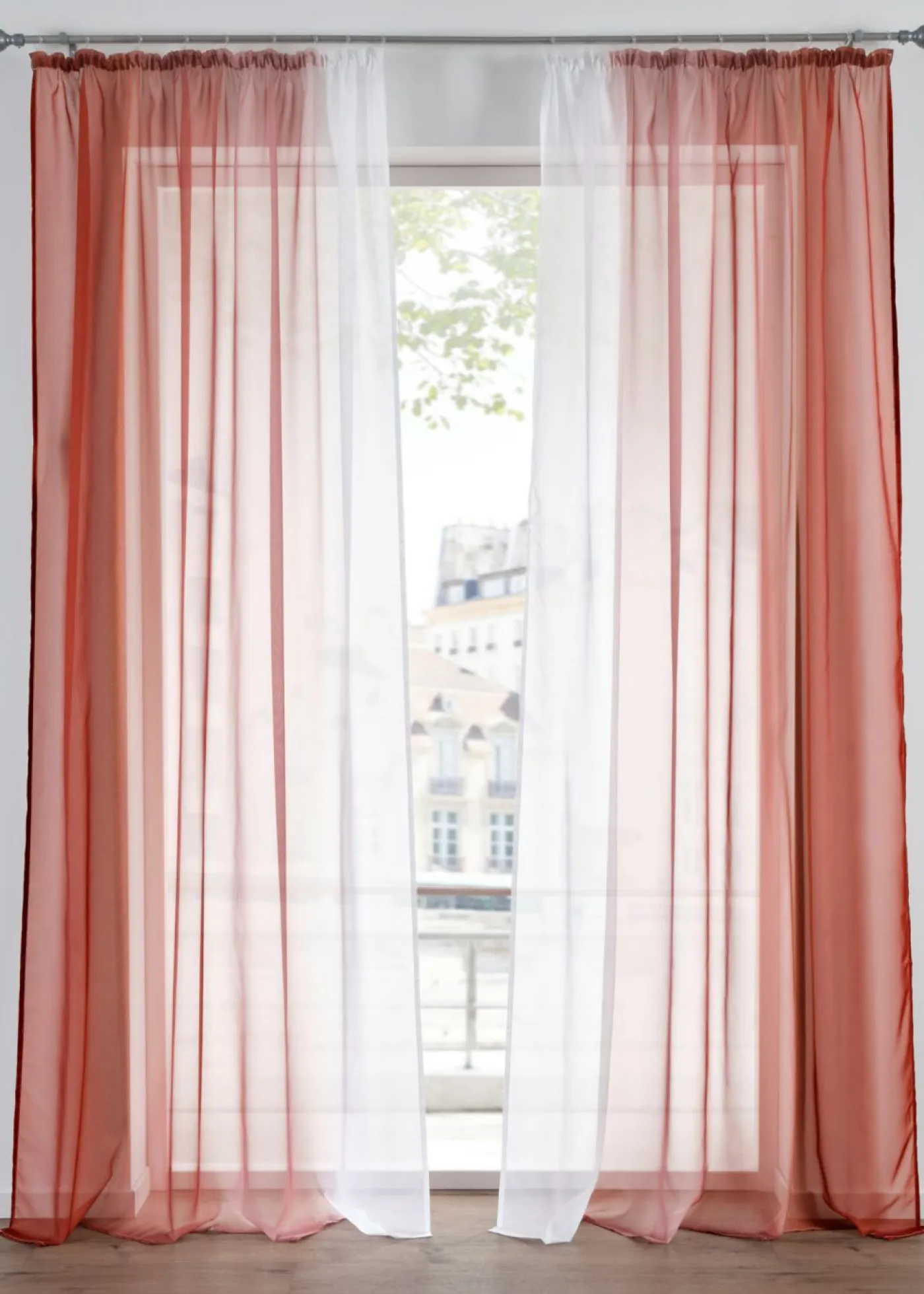 bonprix bonprix Muebles De Comedor·Cortinas Y Estores|Muebles De Sala De Estar·Cortinas De Salón>Cortinas de gasa ligera, también en tamaño extralargo (2 unidades) marrón caramelo