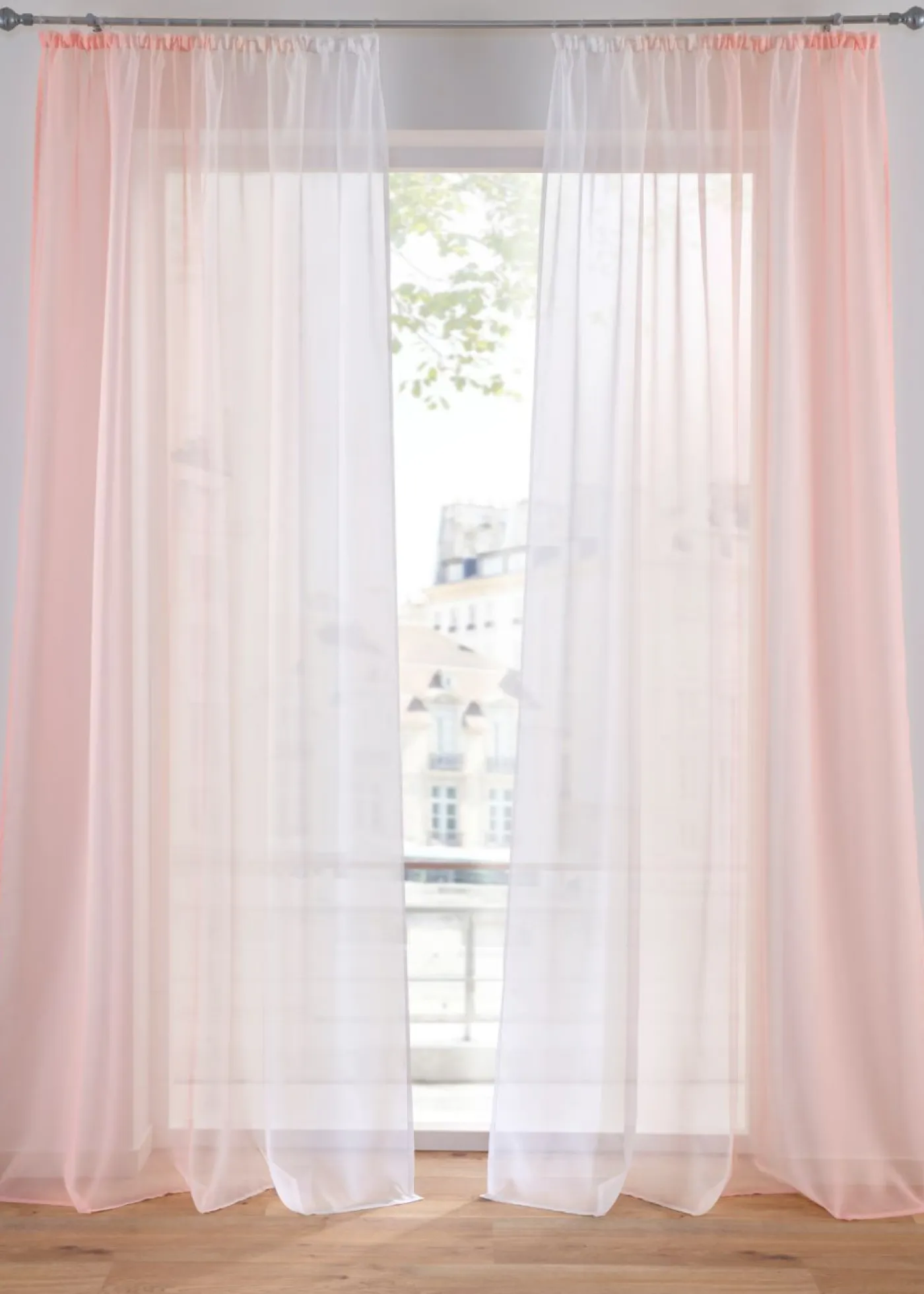 bonprix bonprix Muebles De Comedor·Cortinas Y Estores|Muebles De Sala De Estar·Cortinas De Salón>Cortinas de gasa ligera, también en tamaño extralargo (2 unidades) Rosado