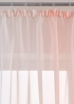 bonprix bonprix Muebles De Comedor·Cortinas Y Estores|Muebles De Sala De Estar·Cortinas De Salón>Cortinas de gasa ligera, también en tamaño extralargo (2 unidades) Rosado