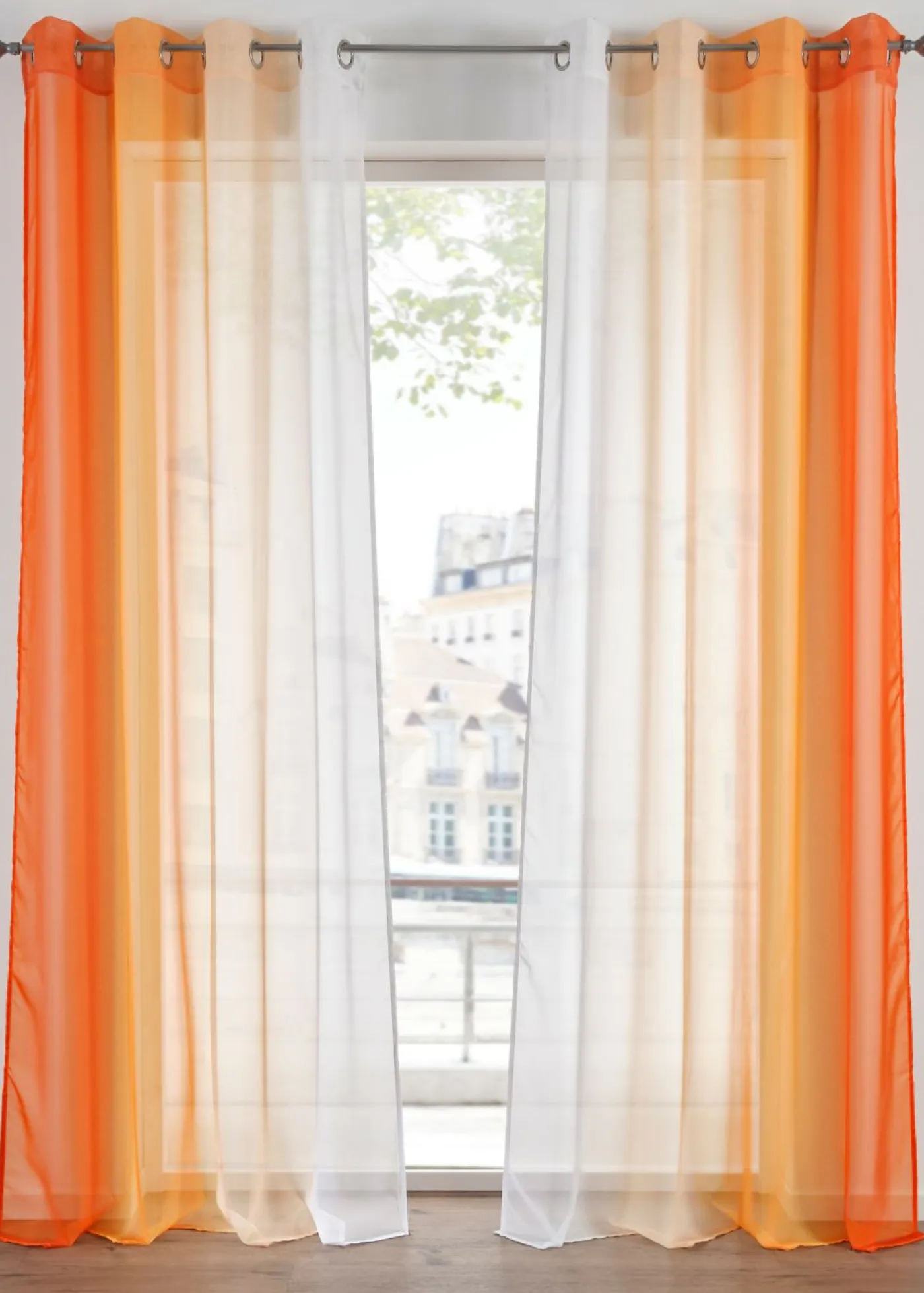 bonprix bonprix Cortinas de gasa ligera, también en tamaño extralargo (2 unidades)