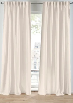 bonprix bonprix Muebles De Sala De Estar·Cortinas De Salón|Cortinas Baratas>Cortinas de material reciclado (2 unidades) Crema