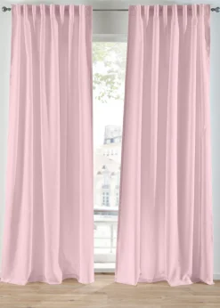 bonprix bonprix Muebles De Sala De Estar·Cortinas De Salón|Cortinas Baratas>Cortinas de material reciclado (2 unidades) rosa pálido