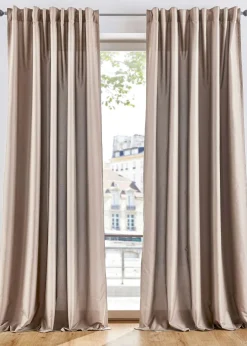 bonprix bonprix Muebles De Sala De Estar·Cortinas De Salón|Cortinas Para Dormitorio>Cortinas de microfibra de fácil cuidado (2 unidades) Arena