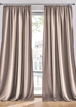 bonprix bonprix Muebles De Sala De Estar·Cortinas De Salón|Cortinas Para Dormitorio>Cortinas de microfibra (2 unidades) Arena