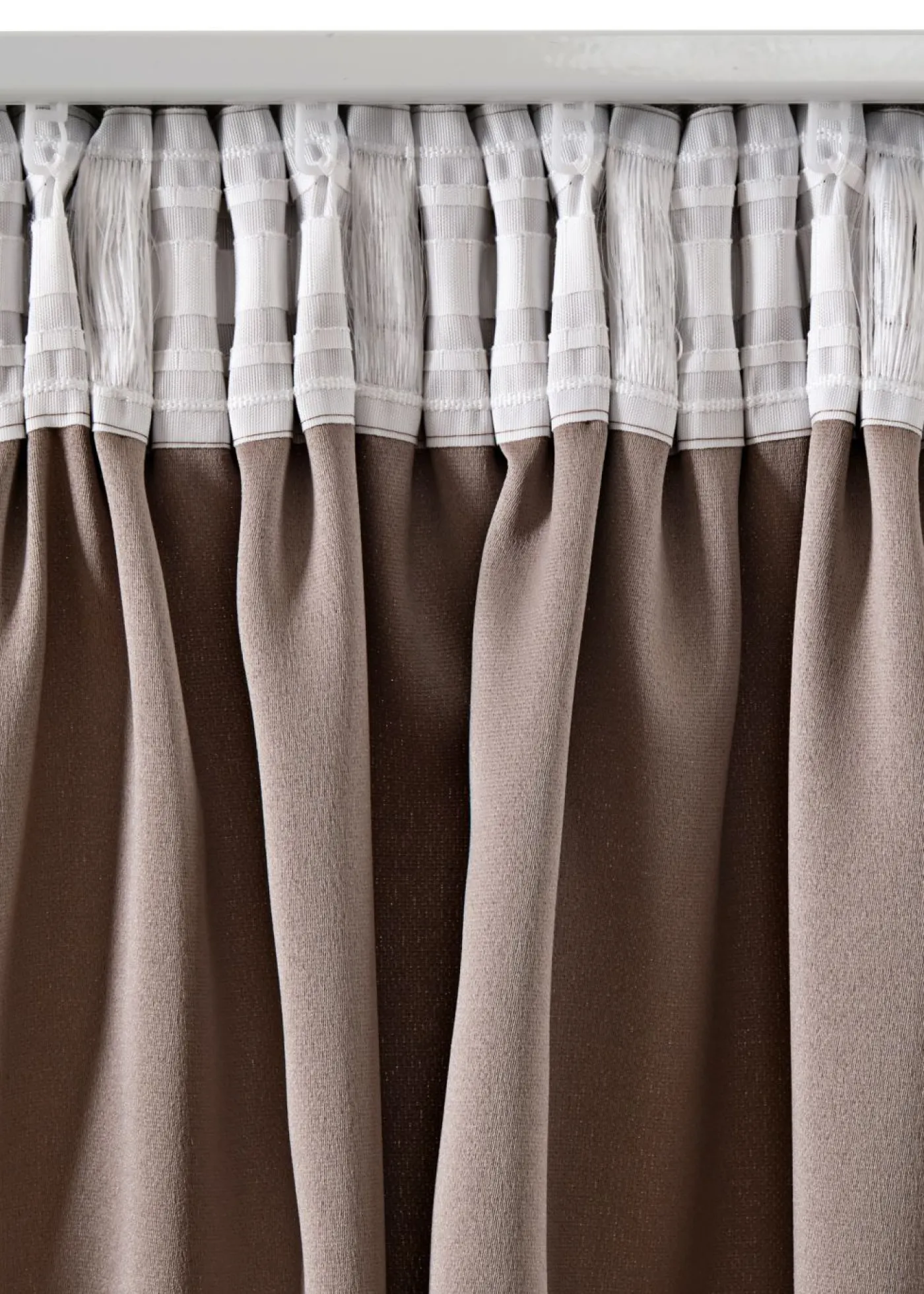 bonprix bonprix Muebles De Dormitorio·Cortinas Opacas|Cortinas Opacas>Cortinas oscurecedoras con estructura (2 unidades) marrón