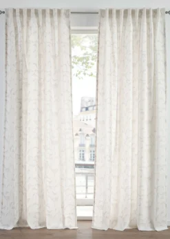 bonprix bonprix Muebles De Comedor·Cortinas Y Estores|Muebles De Sala De Estar·Cortinas De Salón>Cortinas semitransparentes, también en largo extra (2 unidades) Crema-gris