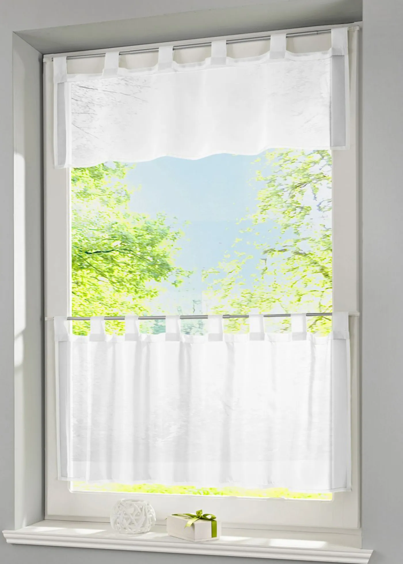 bonprix bonprix Cortinas Baratas|Visillos>Cortinilla bistrot "Color liso" Crema