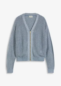 bonprix bonprix Jerséis|Novedades>Cárdigan azul ahumado/plata