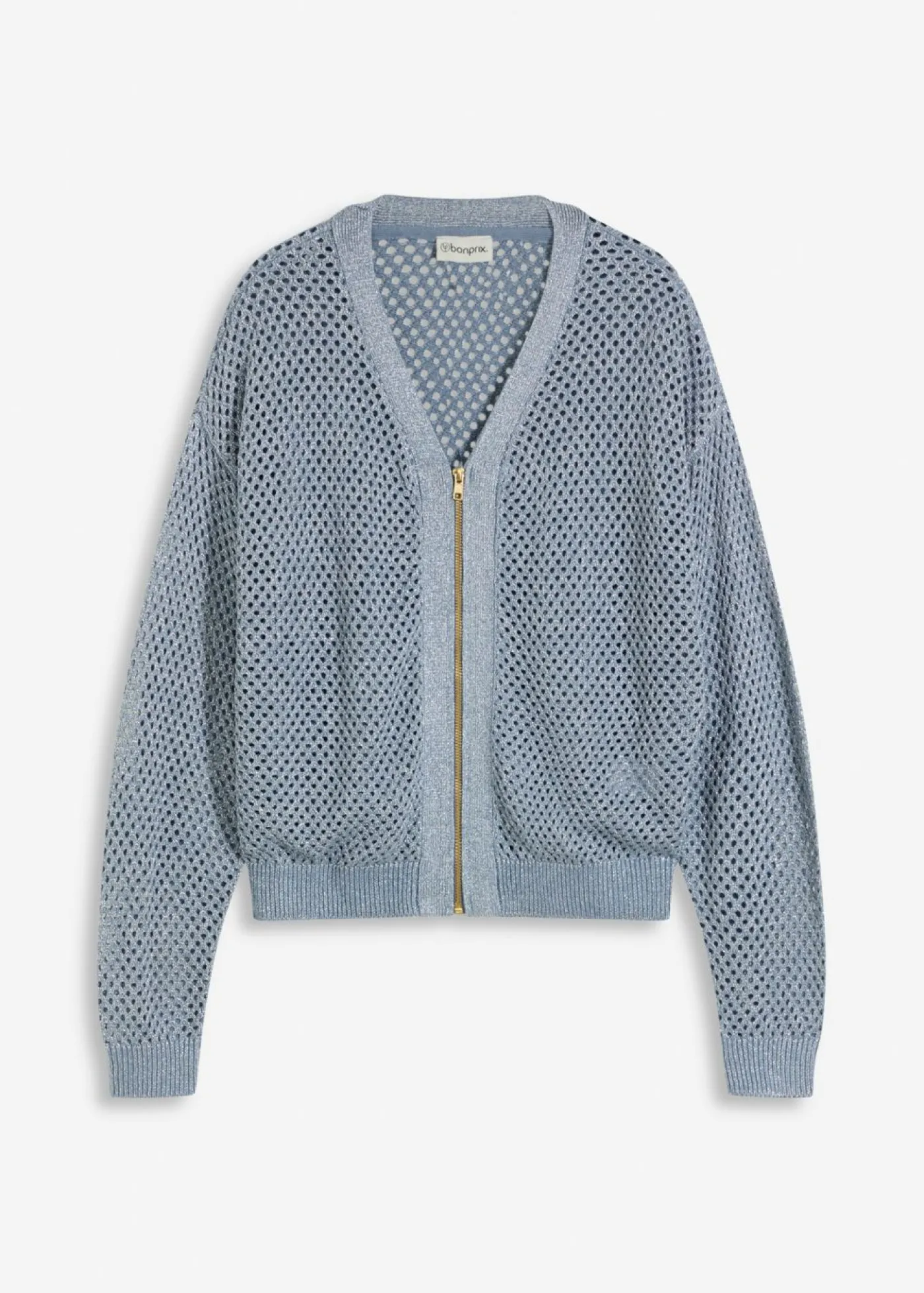 bonprix bonprix Jerséis|Novedades>Cárdigan azul ahumado/plata