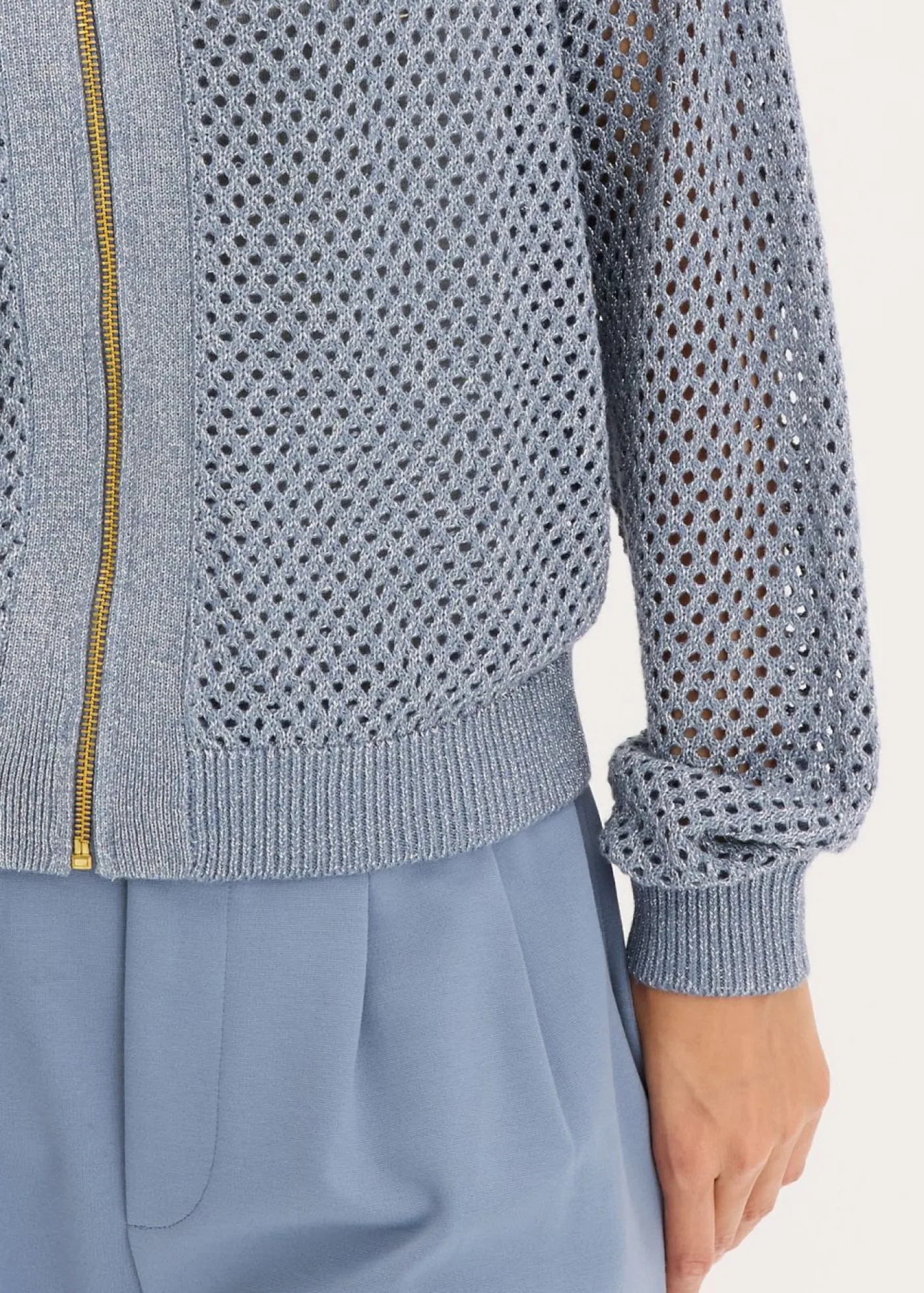 bonprix bonprix Jerséis|Novedades>Cárdigan azul ahumado/plata