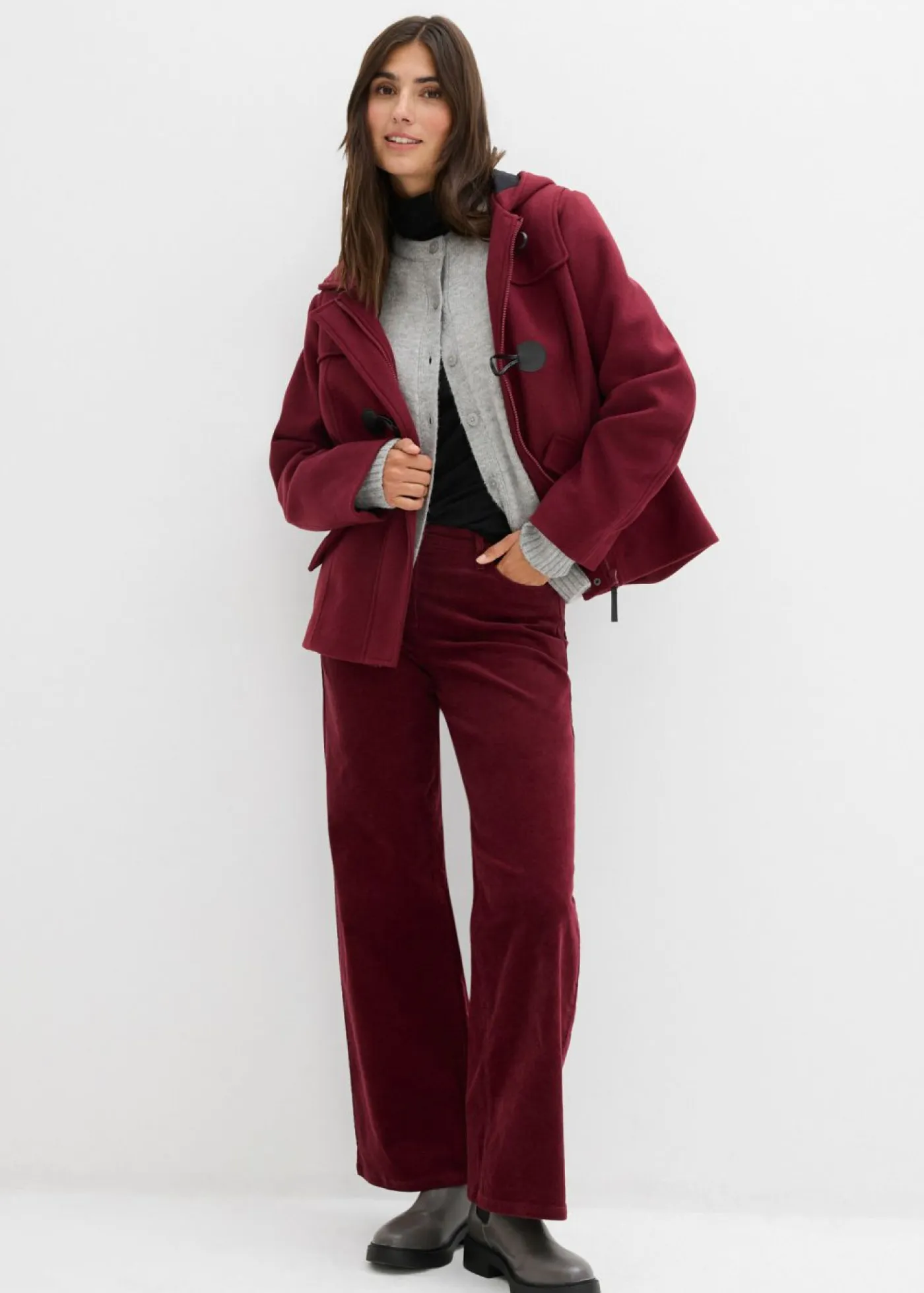 bonprix bonprix Básicos|Jerséis>Cárdigan gris claro jaspeado moteado