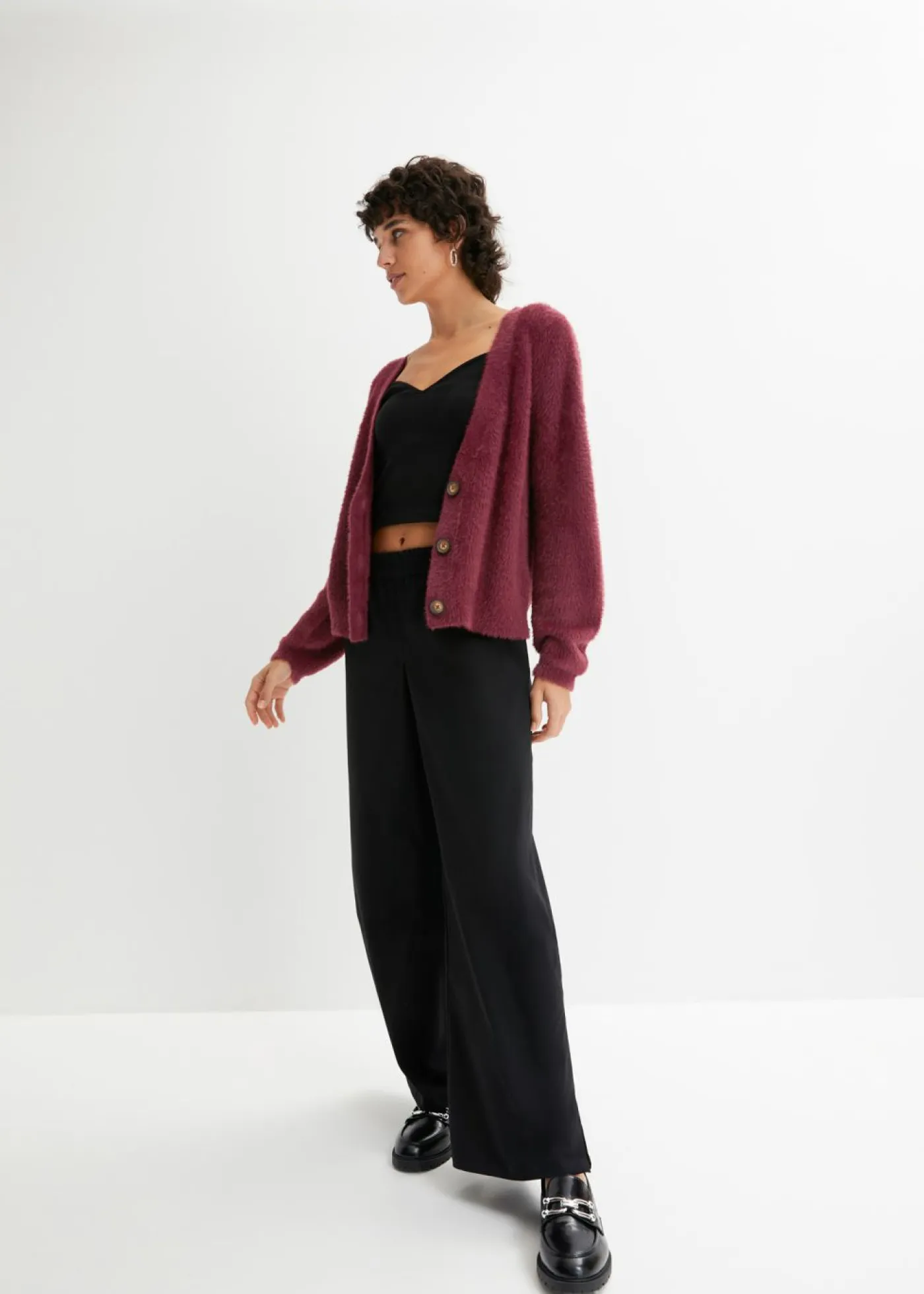 bonprix bonprix Jerséis|Ropa De Punto>Cárdigan Rojo azalea