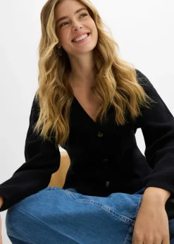 Mujer bonprix bonprix Cárdigan de mezcla de algodón