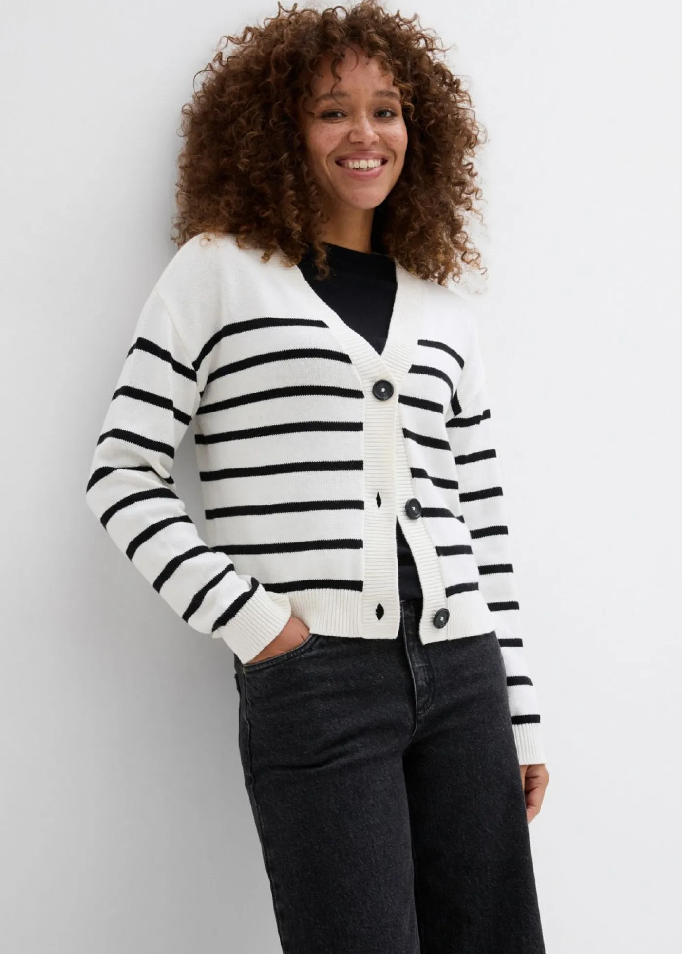 Mujer bonprix bonprix Cárdigan de mezcla de algodón