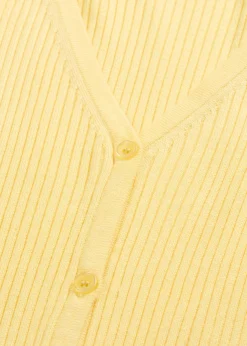 bonprix bonprix Jerséis|Novedades>Cárdigan de punto fino con viscosa Amarillo claro