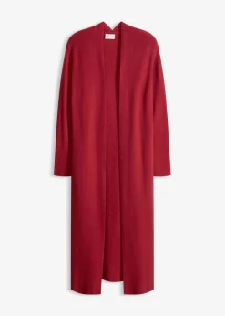 bonprix bonprix Jerséis|Ropa De Punto>Cárdigan largo de punto con viscosa Cereza