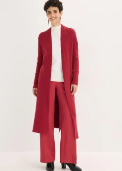 bonprix bonprix Jerséis|Ropa De Punto>Cárdigan largo de punto con viscosa Cereza