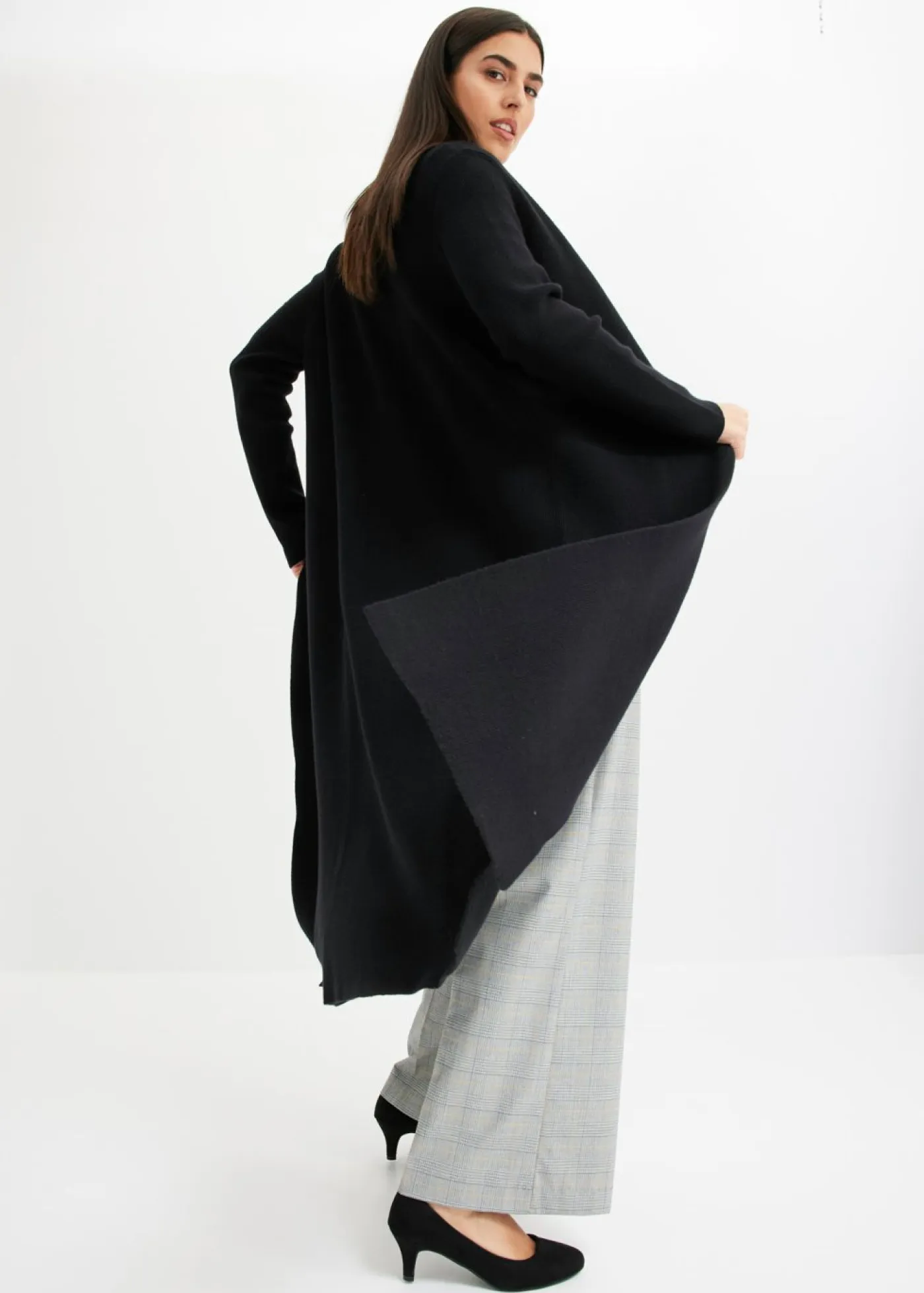 Mujer bonprix bonprix Cárdigan largo de punto con viscosa