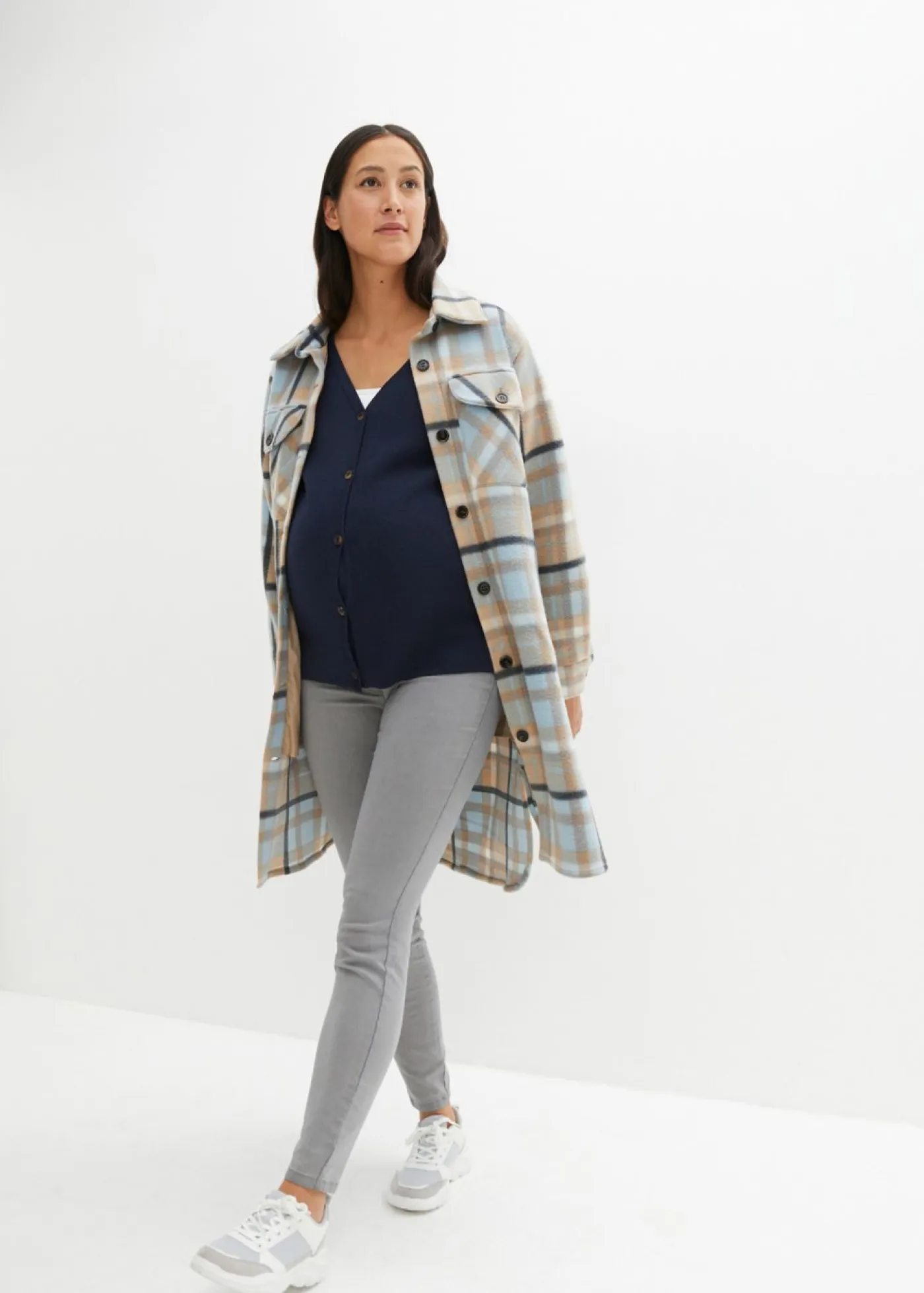 bonprix bonprix Básicos|Jerséis>Cárdigan Milano de canalé Azul marino