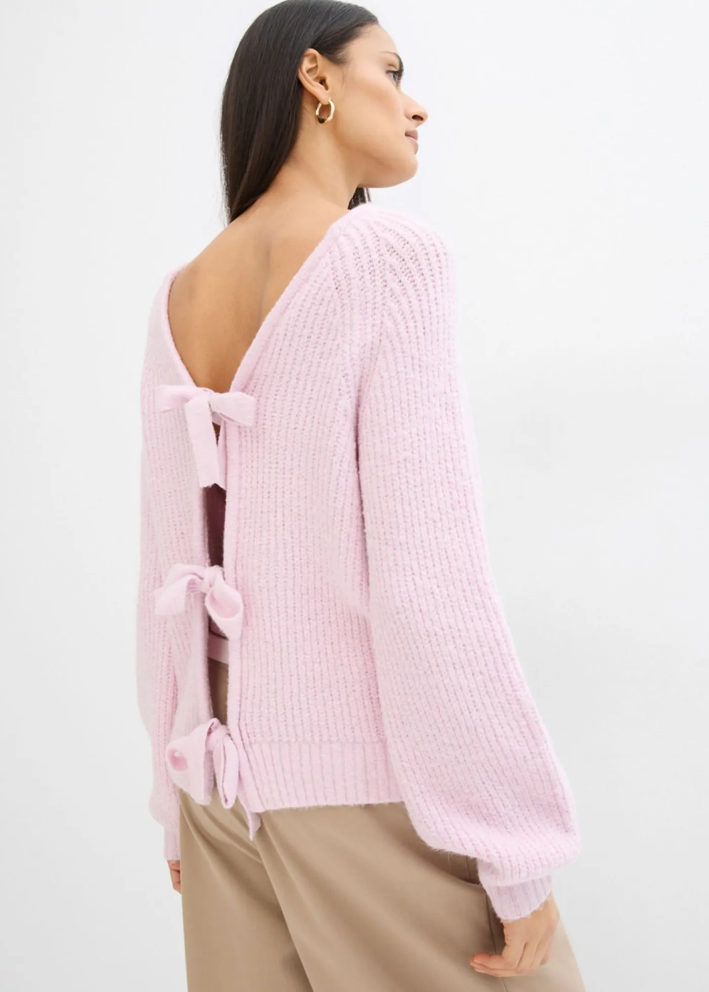 Mujer bonprix bonprix Cárdigan reversible con lazo