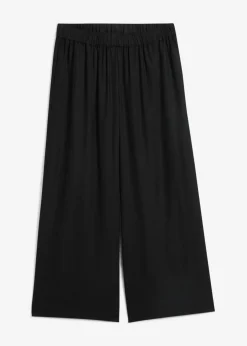 bonprix bonprix Pantalones>Culotte ancho de viscosa sostenible Negro