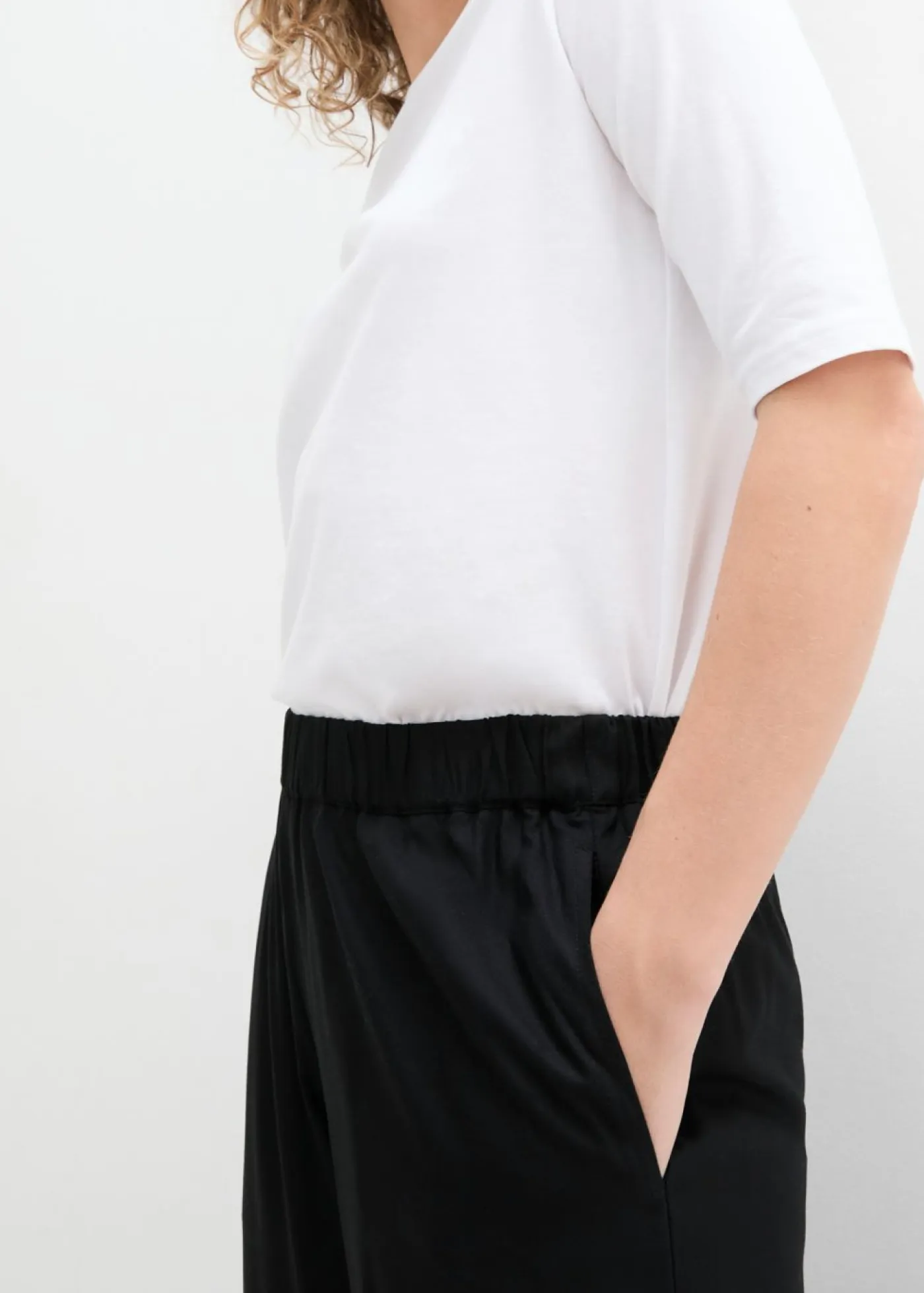 bonprix bonprix Pantalones>Culotte ancho de viscosa sostenible Negro