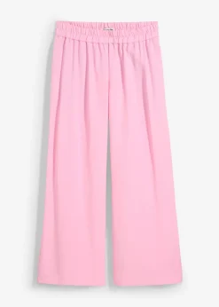 bonprix bonprix Pantalones>Culotte de mezcla de viscosa suave Rosa