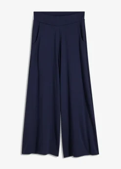 bonprix bonprix Pantalones|Novedades>Culotte de mezcla de viscosa Azul marino