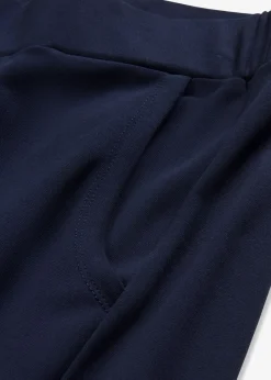 bonprix bonprix Pantalones|Novedades>Culotte de mezcla de viscosa Azul marino