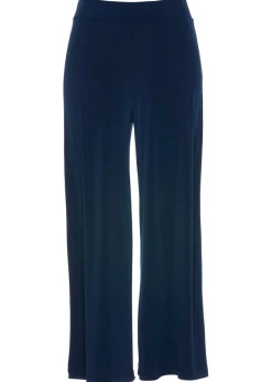 bonprix bonprix Pantalones>Culotte de punto Azul marino