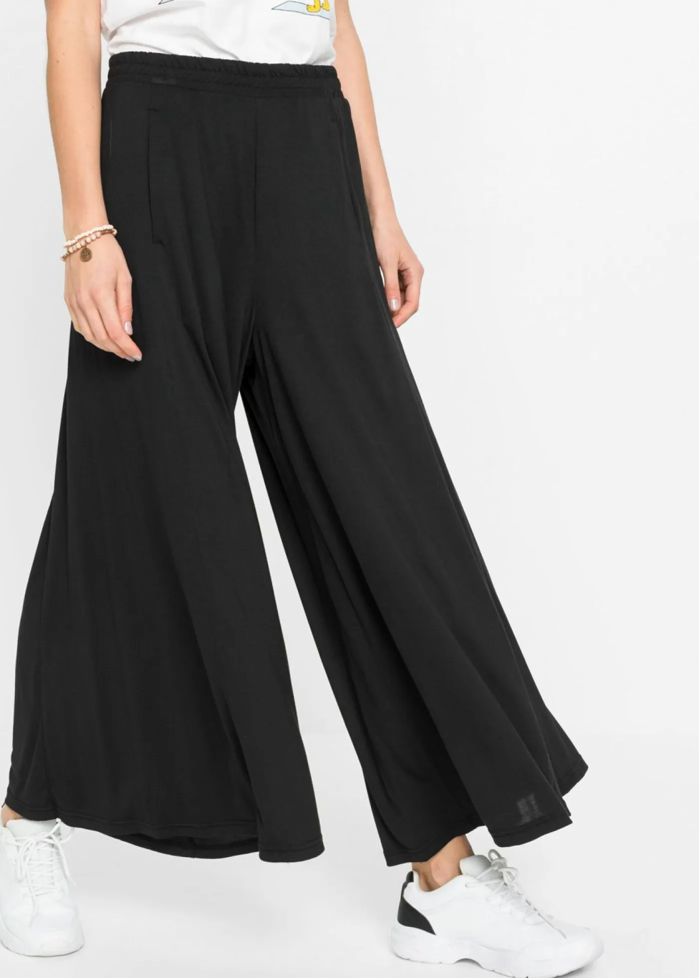 Mujer bonprix bonprix Culotte de punto con pierna ancha