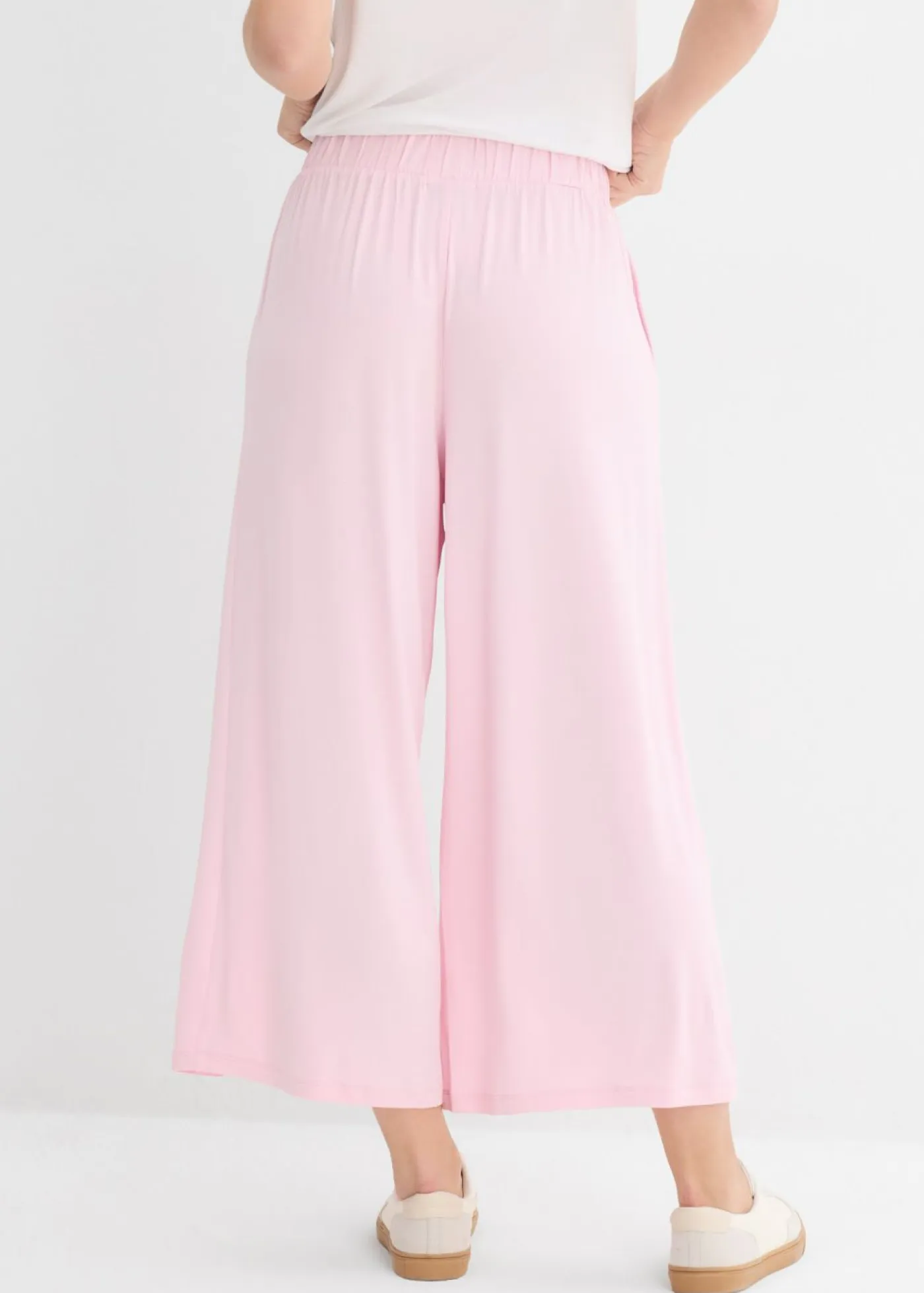bonprix bonprix Básicos|Pantalones>Culotte de viscosa fluida rosa cristal