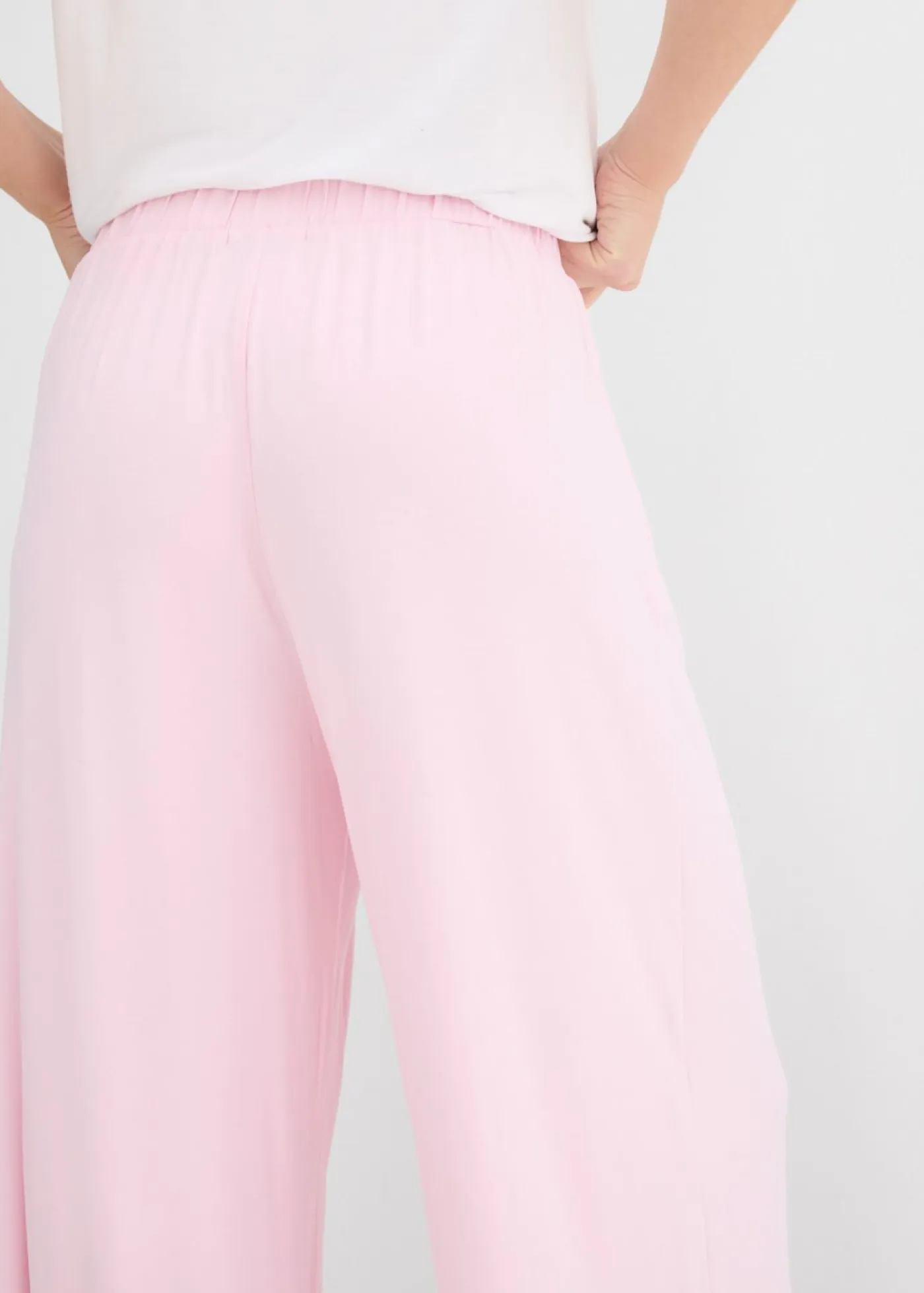 bonprix bonprix Básicos|Pantalones>Culotte de viscosa fluida rosa cristal
