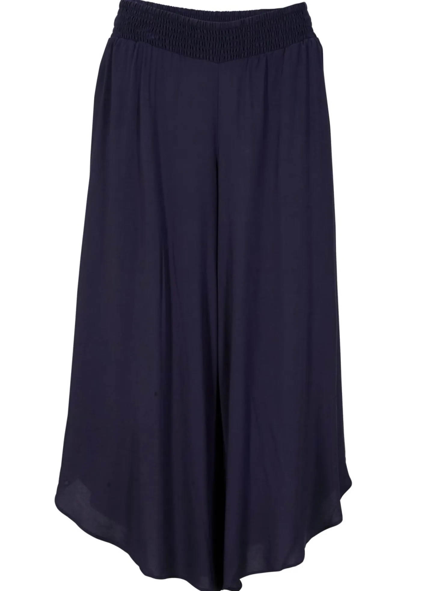 bonprix bonprix Pantalones>Culotte hasta la pantorrilla de viscosa sostenible Azul marino