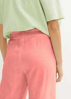 Mujer bonprix bonprix Culotte hasta la pantorrilla de mezcla de lino ligero