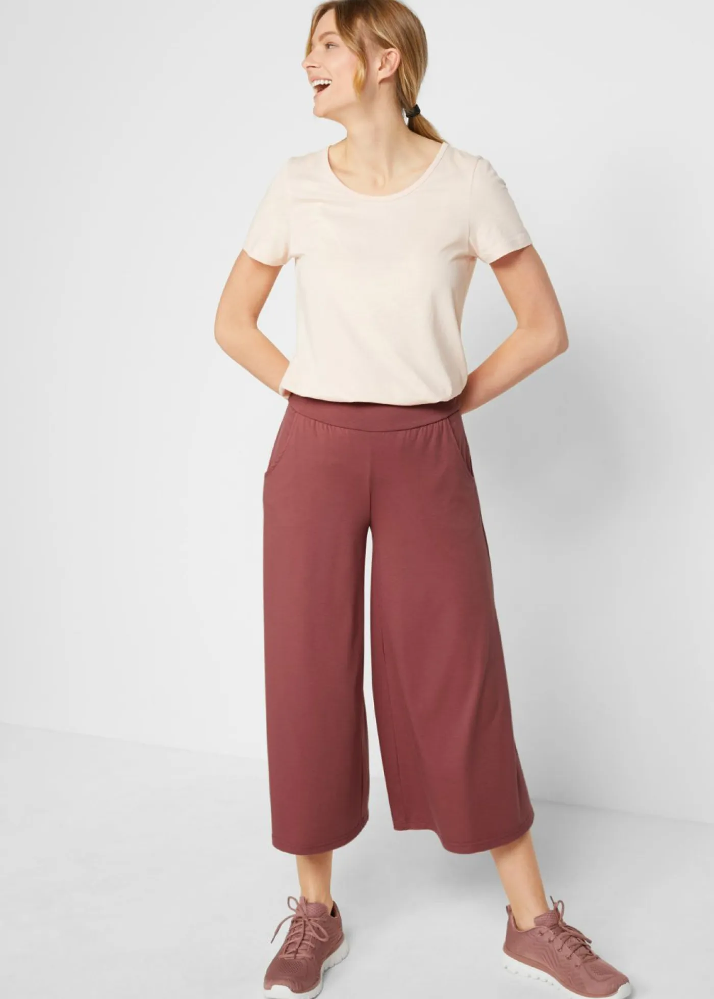 Mujer bonprix bonprix Culotte homewear con pernera ancha