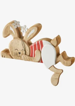 bonprix bonprix Muebles De Sala De Estar·Decoración|Primavera>Decoración para el marco de la puerta de conejo con flores Natural-blanco-rojo