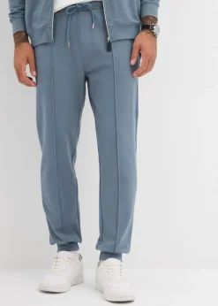 Hombre bonprix bonprix Elegante pantalón deportivo con ribete de suave mezcla de algodón
