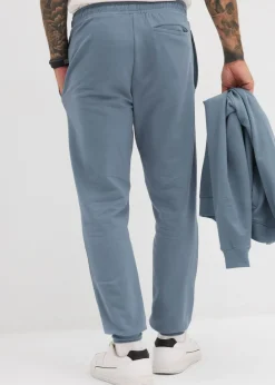 Hombre bonprix bonprix Elegante pantalón deportivo con ribete de suave mezcla de algodón