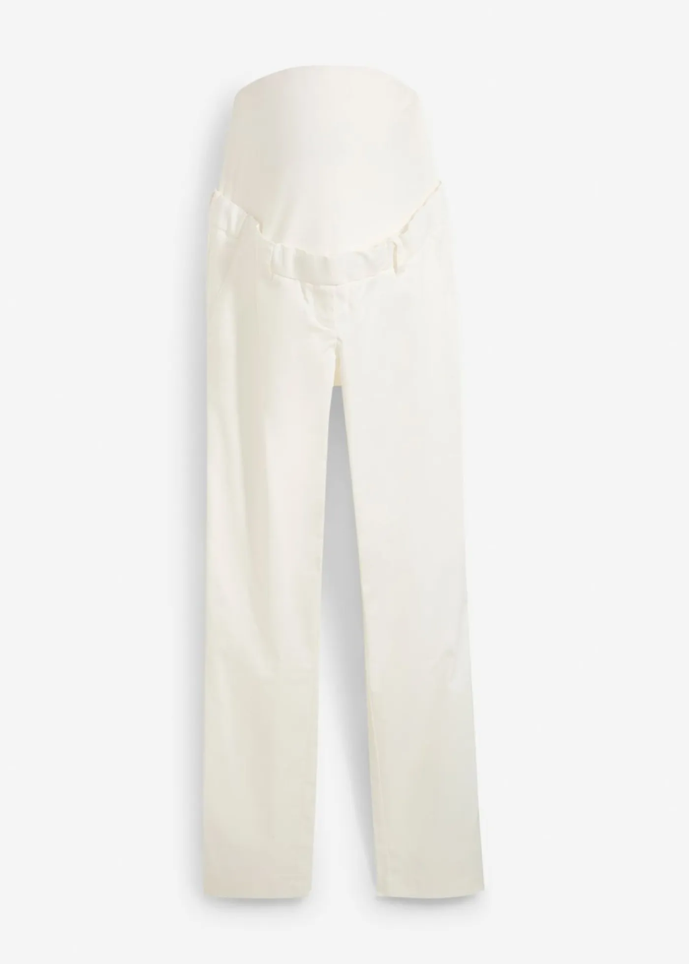 Mujer bonprix bonprix Elegantes pantalones premamá de pierna recta confeccionados en una mezcla de algodón agradable para la piel