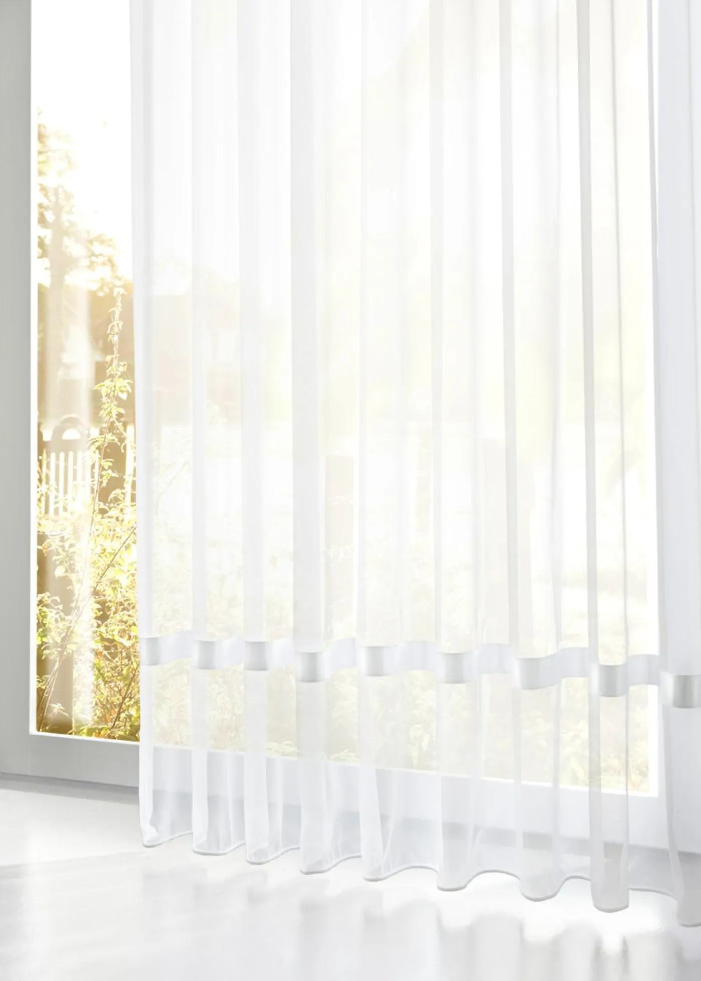 bonprix bonprix Cortinas Baratas|Cortinas Semitransparentes>Estor con cinta de raso Blanco