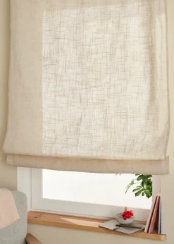 bonprix bonprix Estores Romanos>Estor romano con aspecto de lino Beige