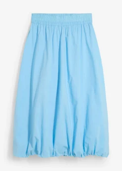 Mujer bonprix bonprix Falda abullonada de algodón puro