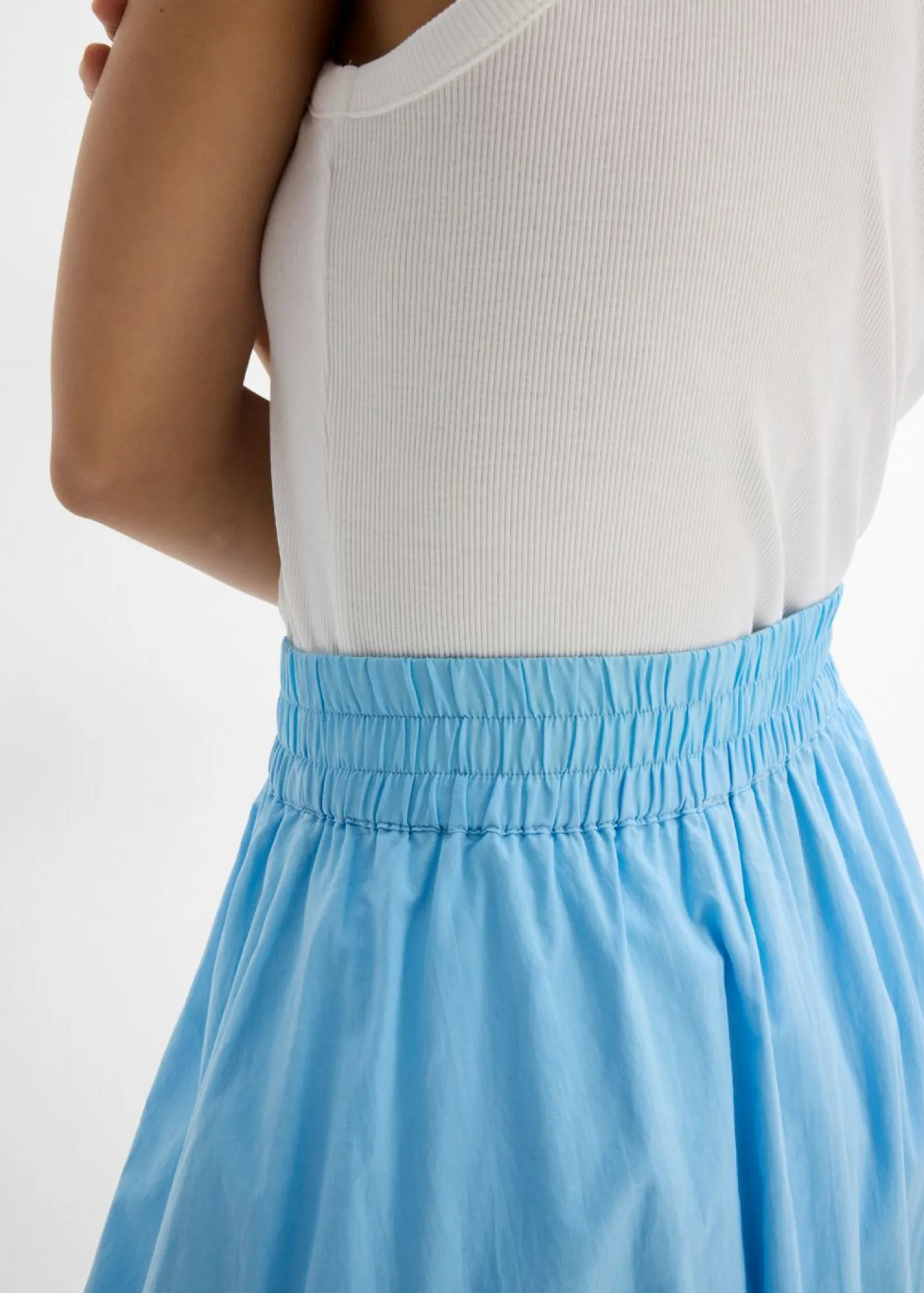 Mujer bonprix bonprix Falda abullonada de algodón puro