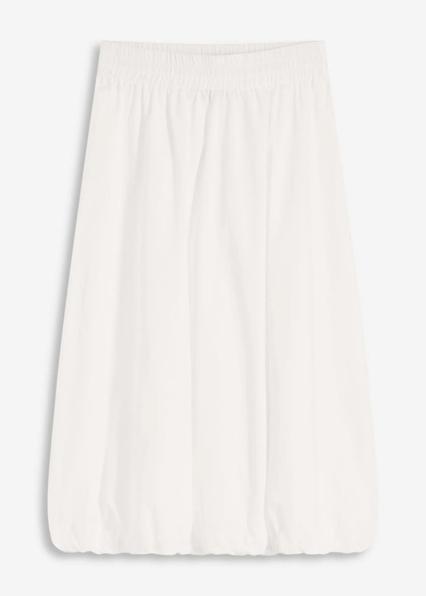 bonprix bonprix Esenciales|Faldas>Falda abullonada de algodón puro Blanco