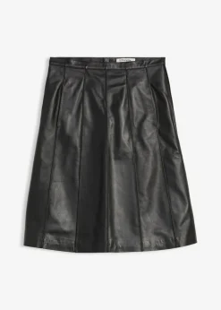 Mujer bonprix bonprix Falda acampanada de napa de cordero