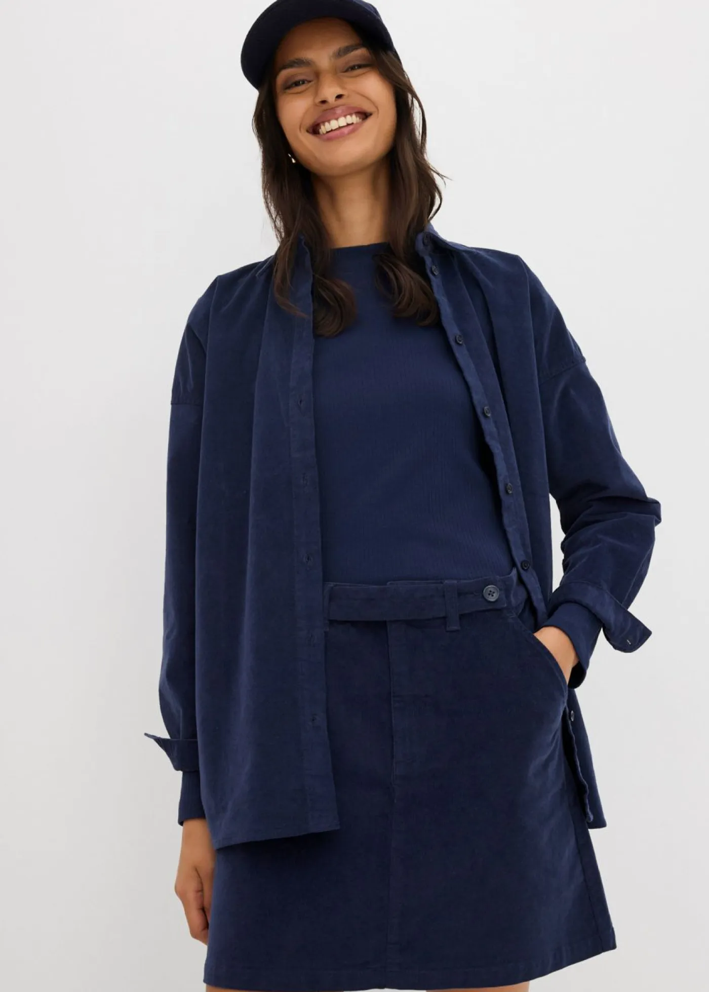 Mujer bonprix bonprix Falda corta de pana