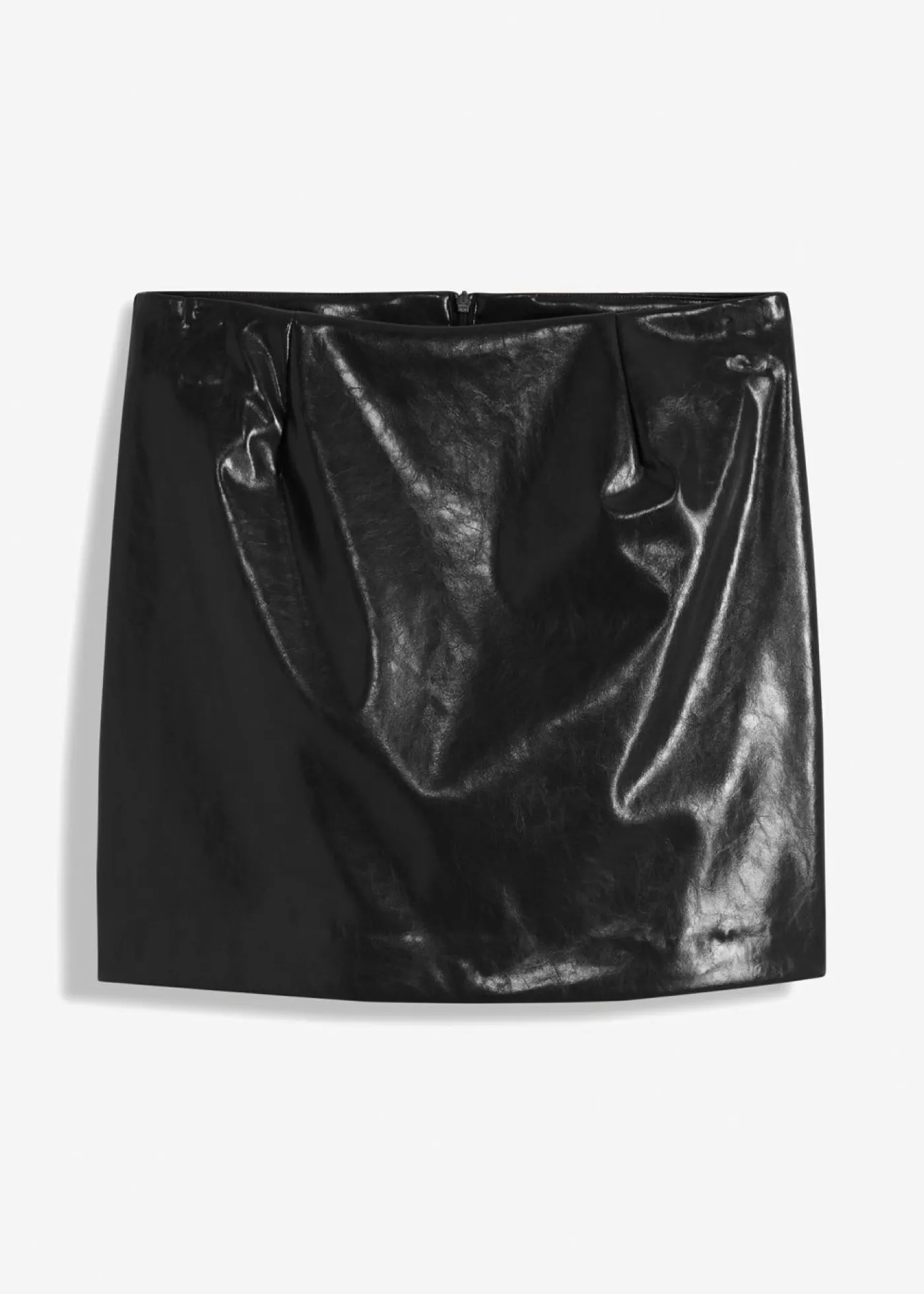 bonprix bonprix Faldas>Falda corta de piel sintética Negro